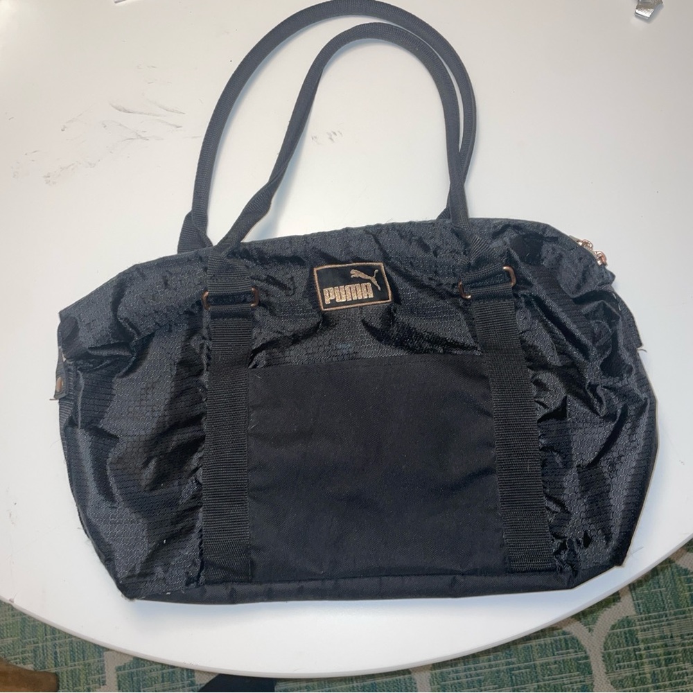 Puma Black and Rose Gold Bag Purse